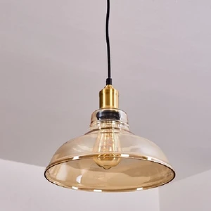 Retro1,rustik,vintage Eskitme Duylu Oda,cafeler Için Bal Tekli Cam Sarkıt Avize çap:28cm
