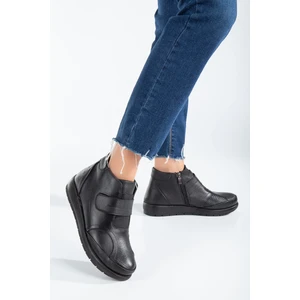 The Dortex Shoes Thee Dortex LADY402 Hakiki Deri Cırtlı Ultra Rahat Kadın Kışlık Bot