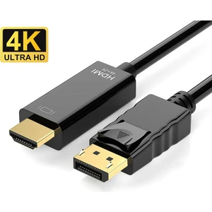 BK Teknoloji Yüksek Kalite 4K Displayport To HDMI Dönüştürücü Kablo - 1.8 Metre