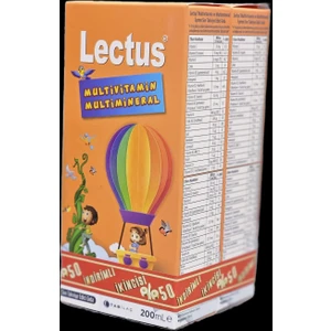 Tab İlaç Lectus Multivıtamin Multimineral Şurup 2 x 200 ml Avantaj Paketi