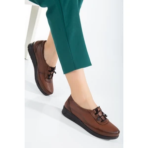 The Dortex Shoes The Dortex CD04 Kadın Içi Dışı  Ortopedik Esnek Lastik Bağcıklı Anne Ayakkabısı