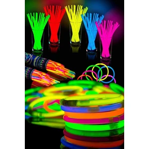 Home Dekor Hediye Parti Aydınlatma Fosforlu Çubuk Işıklı 50 Adet Glow Çubuk Işıklı Aydınlatma 24 Saat Boyunca Parlaklk