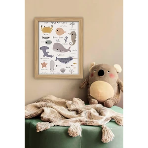 Tek Parça Çerçeve Görünümlü Mdf Tablo - 1SMKIDSARTAVESSA14