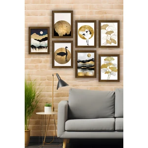 7 Parça Çerçeve Görünümlü Mdf Tablo Seti - 7ARTAVESSA3