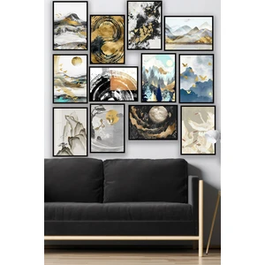 12 Parça Çerçeve Görünümlü Mdf Tablo Seti - 12ARTAVESSA15