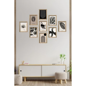 9 Parça Çerçeve Görünümlü Mdf Tablo Seti - 9ARTAVESSA2