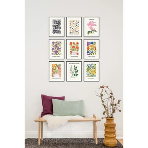 9 Parça Çerçeve Görünümlü Mdf Tablo Seti - 9ARTAVESSA3