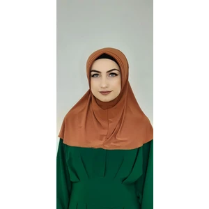 Erasra Class Takmatik Pratik Eşarp - Hac - Umre - Günlük Kullanıma Uygun Iç Göstermez.tarcın Renk