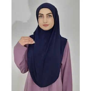 Erasra Class Namaz Örtüsü Khimar, Hazır Büyük Esarp, Malezya Modeli, Hijap ,hac Umre Icin Sandy Kumas Lacivert