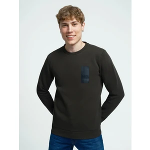 Erkek Sweatshirt Koyu Haki LF2034185