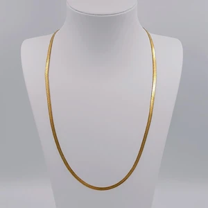 Çelik Gold Italyan Ezme Zincir 60 cm