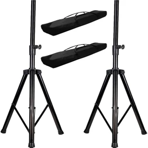 KB02CSX 2li Set Taşıma Çantalı Döküm Göbekli Kabin Hoparlör Standı Sehpası Ayağı