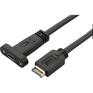 4661 USB Type E To Type C Type-E To Type-C 20 Pin Çevirici Kablo