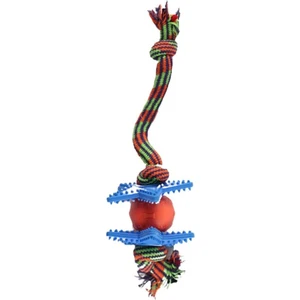 Çift Yıldızlı, Ipli Köpek Oyuncağı, 37CM