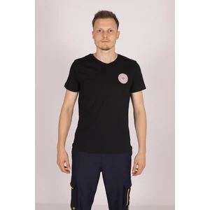 Pratik Medikal Siyah 112 Acil Sağlık V Yaka Tişört Unisex