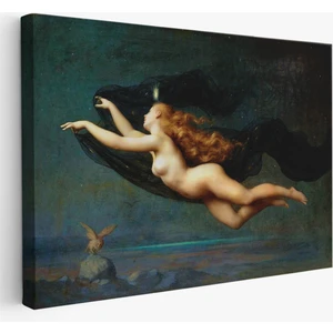Harita Sepeti La Nuit By Auguste Raynaud Kanvas Duvar Sanatı Tablo, Klasik SANAT-5406