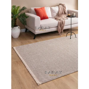 Saraz Halı Bej Bukle Dokuma Dekoratif Modern Yumuşak Dokulu Salon Koridor Mutfak Halısı