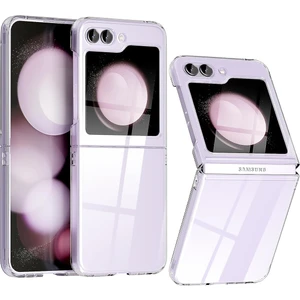 Samsung Galaxy Z Flip5 Sert Kristal Kapak Kılıf - Şeffaf AL3155