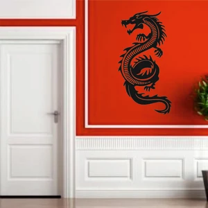 Dekor Treni Ejderha Dekoratif Ahşap Duvar Dekoru