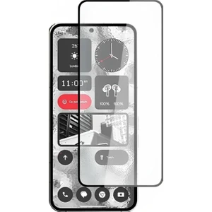 Nothing Phone 2 Tam Kaplayan Çerçeveli Tempered Ekran Koruyucu - Siyah AL3276