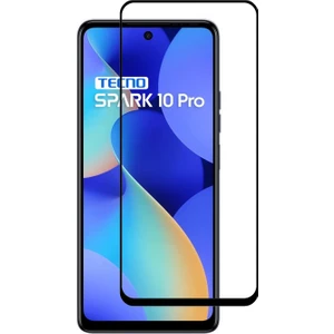 Tecno Spark 10 Pro Tam Kaplayan Çerçeveli Tempered Ekran Koruyucu - Siyah AL3276