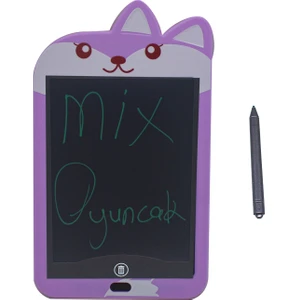 Yazı Tahtası Çocuk Yazı Tahtası Dijital 8,5 Inc Ekran Kalemli Mor