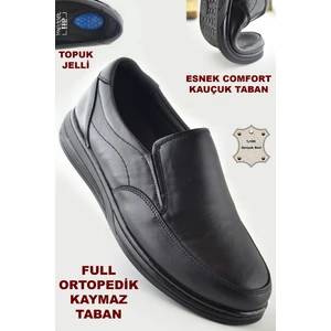 401 Ortopedik Topuk Masajlı  Kışlık Erkek Ayakkabı Kauçuk Taban