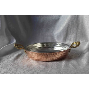 Bakır Kalın Tava/Sahan 21 cm 550 gr