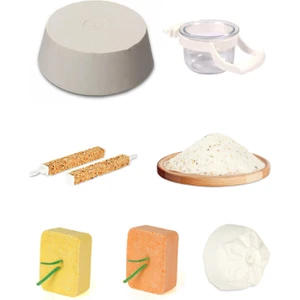 Purecanpati Kuş Gaga  Taşı Seti(Kalsiyum Blok,mamalık,kuş Kumu,enerji Blok,kraker,gaga Taşı)