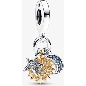 Poseidons Jewellery Gökyüzü Üçlü Sallantılı Charm