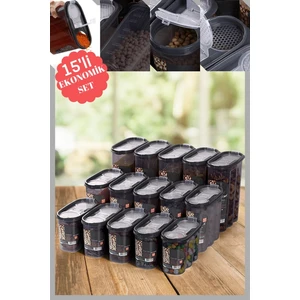 King Mop Sızdırmaz Kapaklı Erzak Saklama Kabı Seti 5 x (1200 ml + 1700 ml + 2400 ml)