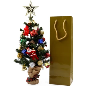 Repro Design Şişe Boy Gold Premium Karton Çanta  12 x 35 x 8 cm Karton Poşet 3 Adet