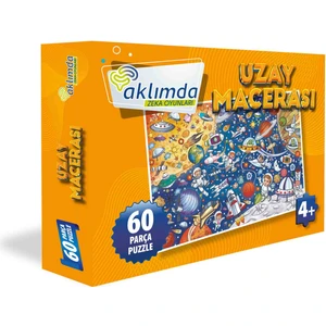 Aklımda Zeka Oyunları 60 Parça Puzzle -Uzay Macerası