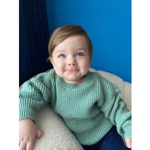 Eyc Baby Vizon Bebek/ Çocuk Oversize Triko Kazak Unisex