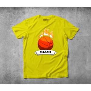 Miami Ball  Pamuklu Penye T-Shirt