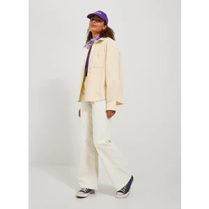 Jjxx Yüksek Bel Bol Kesim Kırık Beyaz Kadın Pantolon Jxgelly Wıde Cord Hw Pant Pnt Sn