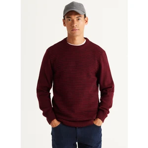 Altınyıldız Classics Bisiklet Yaka Standart Siyah - Bordo Erkek Kazak 4A4924100054