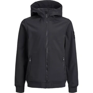 Jack & Jones Siyah Erkek Ceket Jjebasıc Softshell Hood Noos Jnr