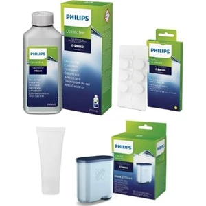 CA6700/10 Espresso Makinesi Kireç Temizleme Solüsyonu, Yağ Çözücü Tablet, 5gr Gres Yağ, Aquaclean 4'lü Set