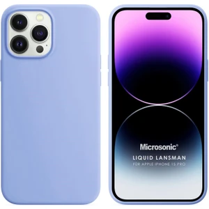 Apple iPhone 15 Pro Kılıf Liquid Lansman Silikon Mavi