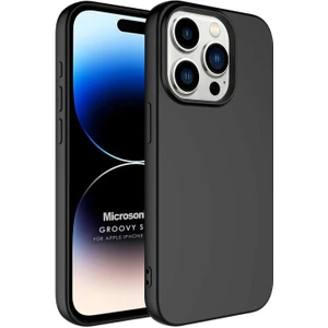 Apple iPhone 15 Pro Max Kılıf Groovy Soft Siyah