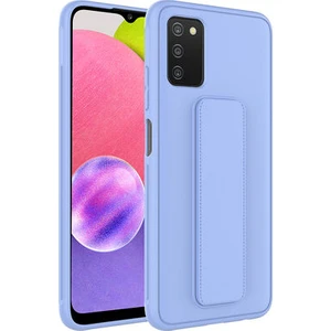 Samsung Galaxy A03S Kılıf Şık ve Stantlı QStand Premium Kapak