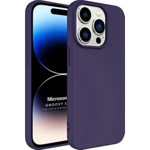 Apple iPhone 15 Pro Kılıf Groovy Soft Derin Mor
