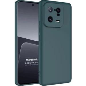Xiaomi Mi 13 Pro Kılıf Groovy Soft Koyu Yeşil