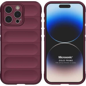 Apple iPhone 15 Pro Max Kılıf Oslo Prime Bordo
