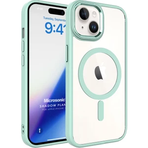 Apple iPhone 15 Plus Kılıf Shadow Planet Açık Yeşil