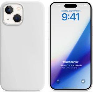 Apple iPhone 15 Kılıf Liquid Lansman Silikon Beyaz