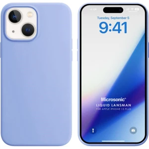 Apple iPhone 15 Plus Kılıf Liquid Lansman Silikon Mavi