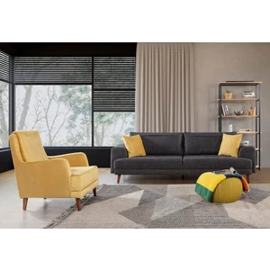 Perla Sofa Nobis Yataklı Koltuk Takımı Babyface Antrasit