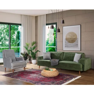 Perla Sofa Nobis Yataklı Koltuk Takımı Babyface Yeşil